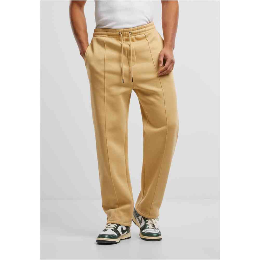 Urban Classics - Fluffy Pintuck Trainingshose - Beige